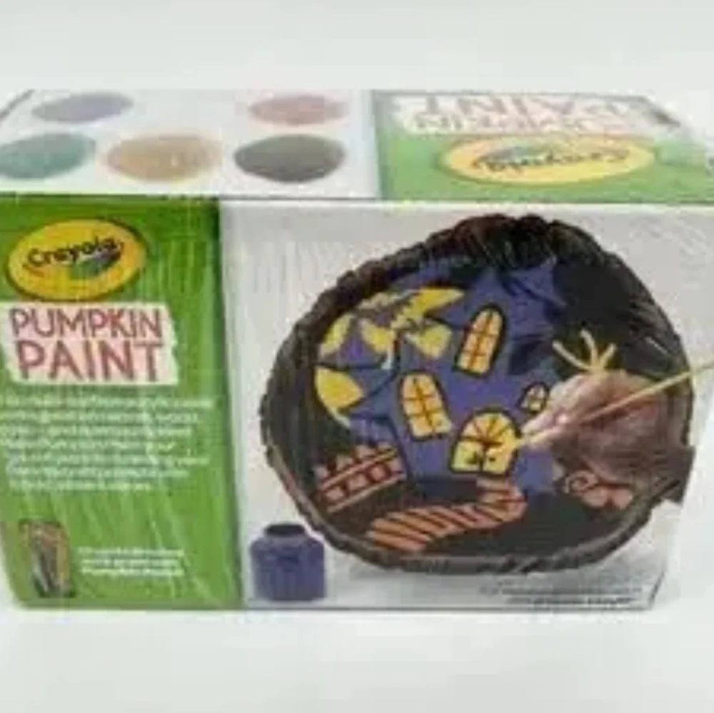 2 Pumpkin Carving Kits, 1 Push In Kit,  and A 6pc Crayola Pumpkin Paint Set
